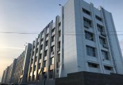 Устройство вентилируемого фасада здания производственного корпуса АО «Нижфарм» в осях 1-34/А и ряды А-Г/34 (I очередь)